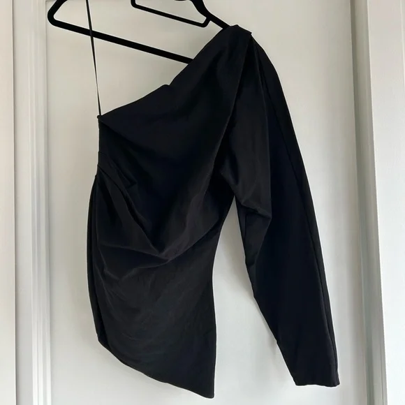 ZARA RUCHED ASYMMETRIC TOP - Picture 2 of 3